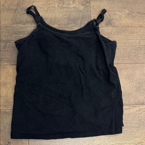 Black‎ Nursing Tank Top Glamourmom Camisole Size L